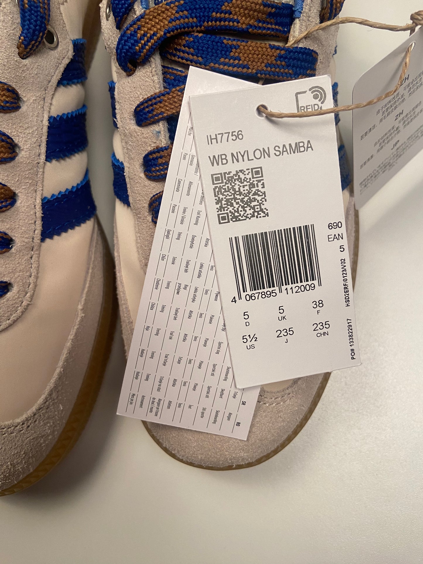 Adidas Samba Nylon Wales Bonner