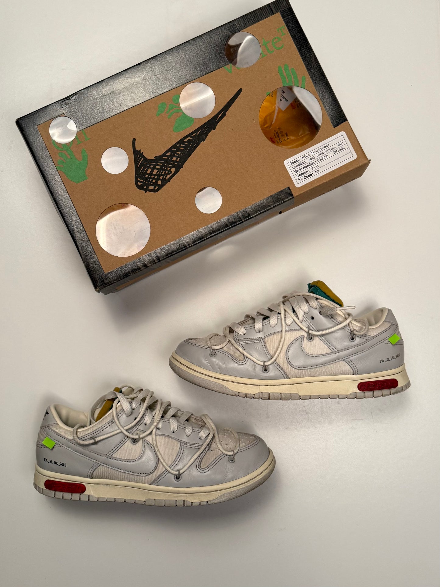 Dunk Low Off-White lot 25
