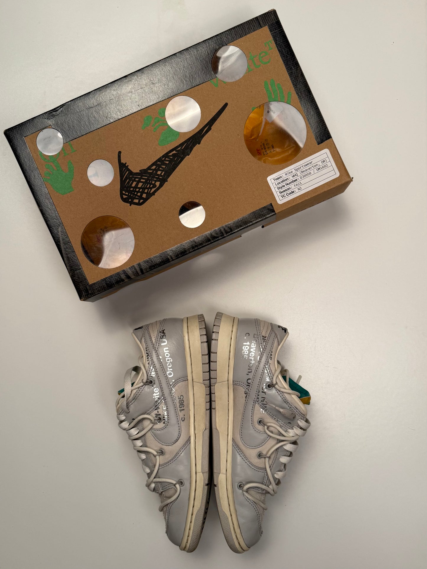 Dunk Low Off-White lot 25