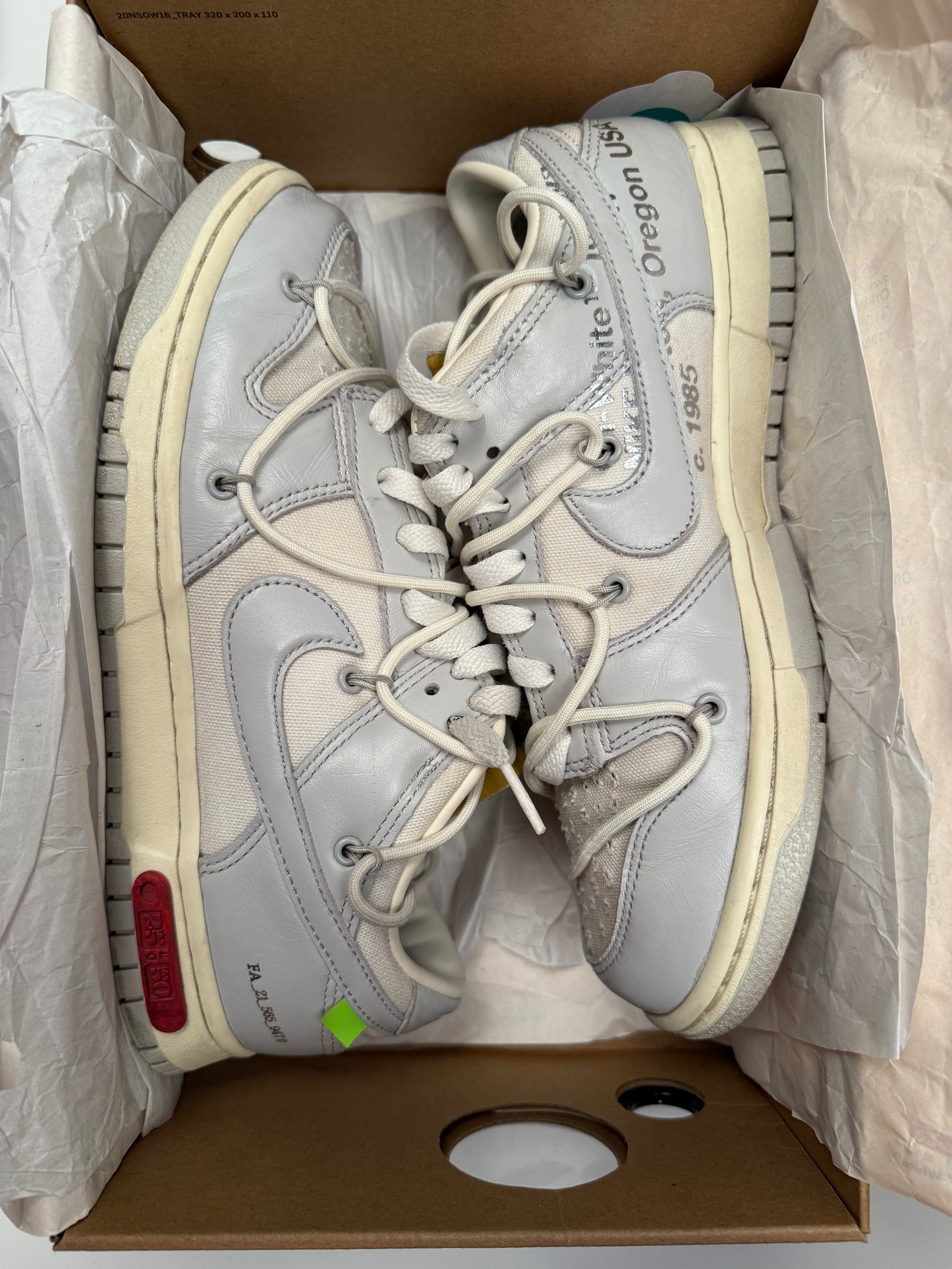 Dunk Low Off-White lot 25
