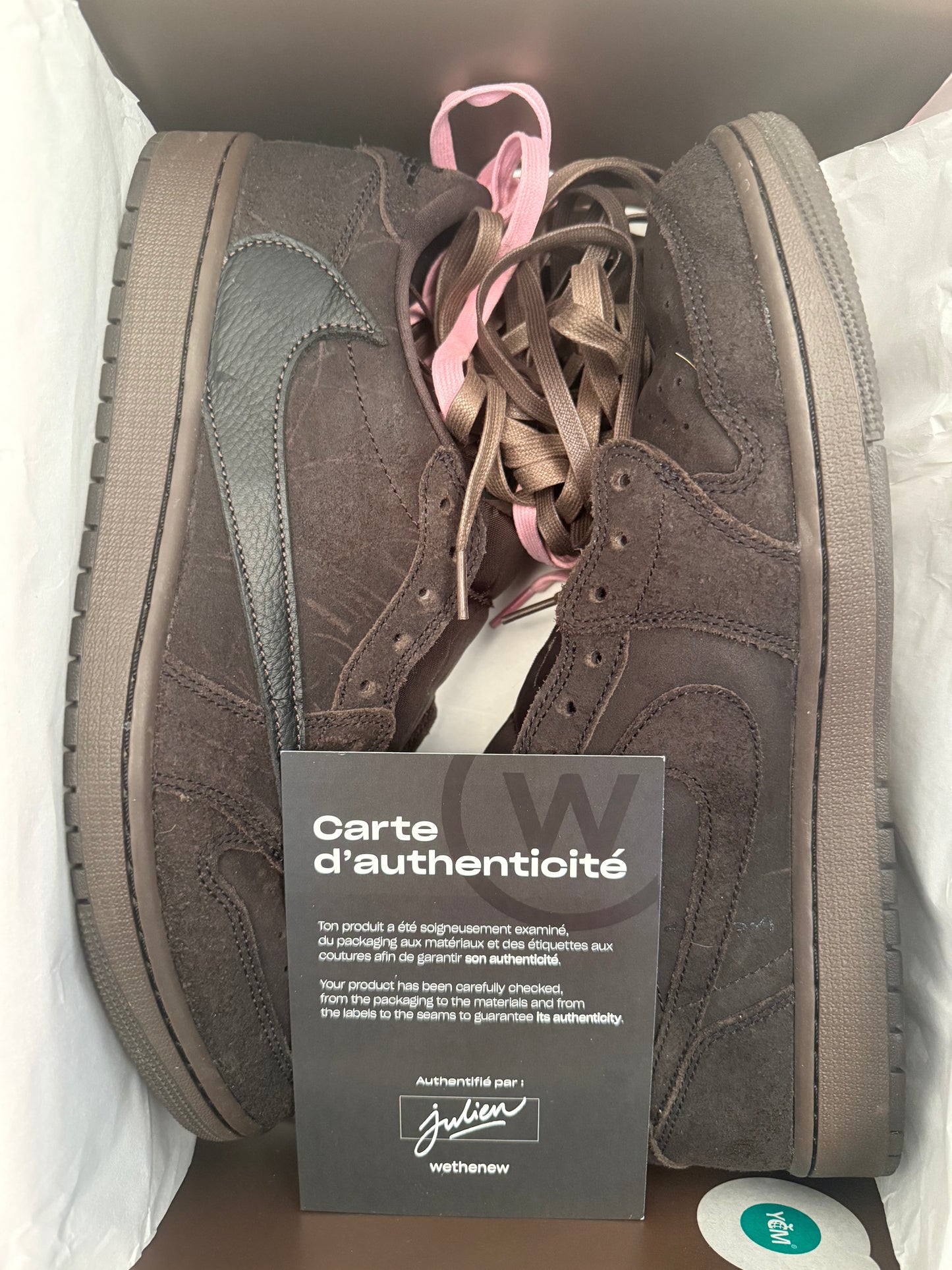 Jordan 1 Travis Scott Velvet Brown