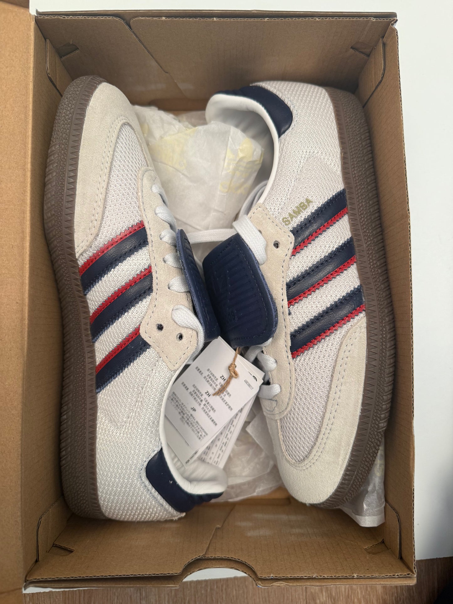 Samba LT Crystal White Dark Blue